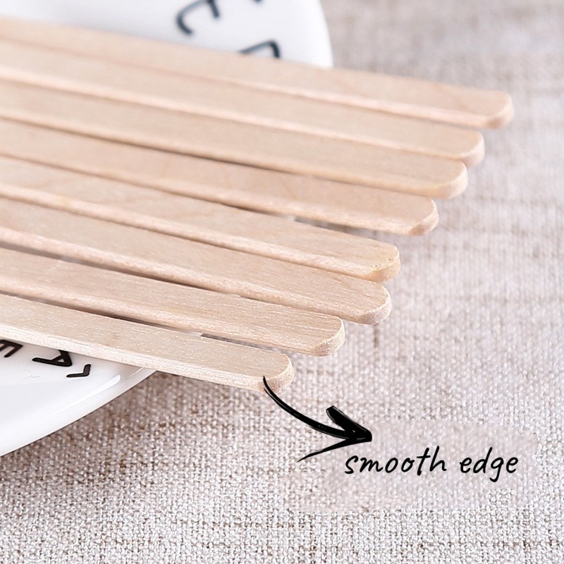US Eco Friendly Various Size Custom Logo Disposable Bamboo Round Head Coffee Stirrer