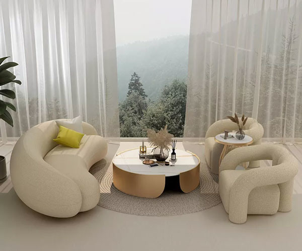 La sola sala de estar nórdica preside 1 salón Sofa Chair de la tela de Seat