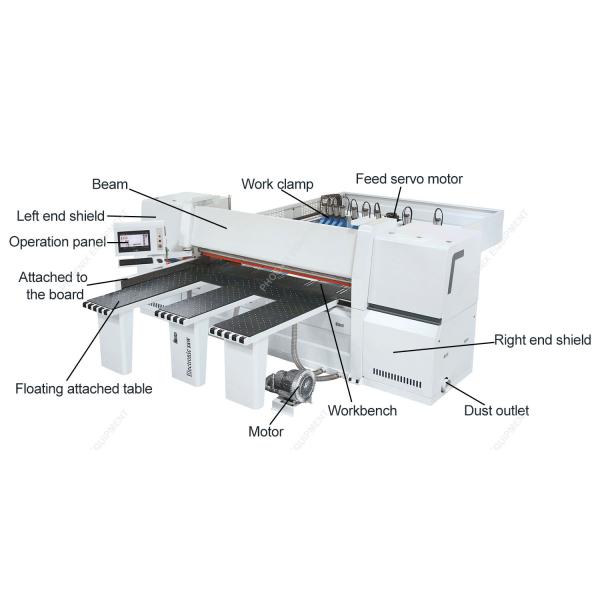 Full Automatic Computer Wood Saw MJ6228A Wood Board Cutting Machine for Woodworking