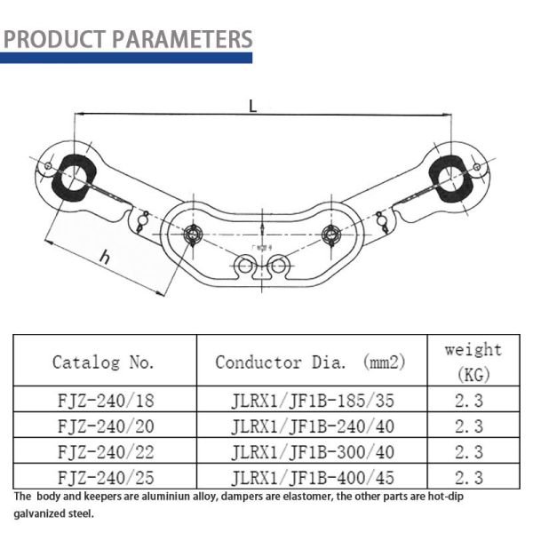 ACMCC Conductor Spacer | Bundle Conductor Spacer Damper for Carbon Core Composite Wire
