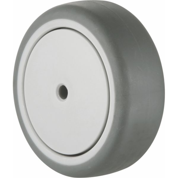 Stainless Steel SUS304 Institutional 50mm Ball Bearing Castor Thermoplastic Rubber Anti-rusting Caster Wheel