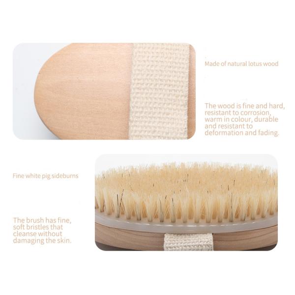 Customization Dry Bath Brush Natural Holmwood Hand Body Care Brush