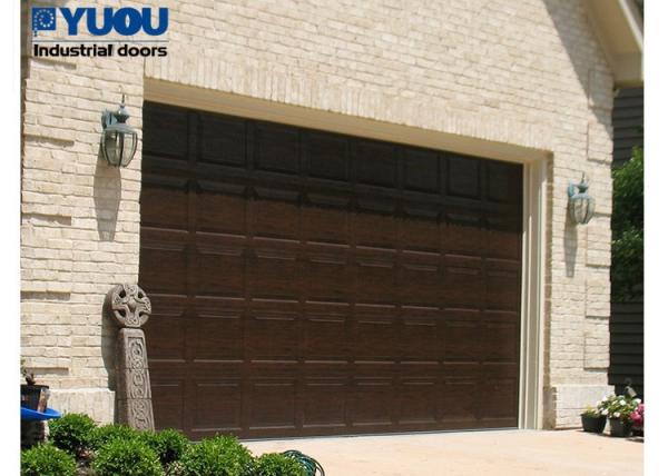 Residential Garage Sectional Overhead Door Electric 40mm 50mm Thickness