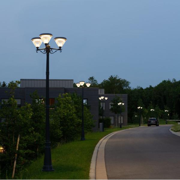 IP65 Outdoor Solar LED Landscape Pathway Light Solar Garden Lights 3 head lamps