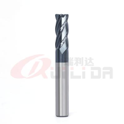 1/2” 3/8 flautas HRC50 4 métricas bullnose do moinho de extremidade