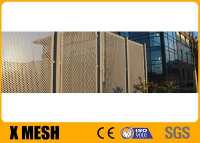 Round Hole 55% Open Perforated Copper Sheet Metal 1220x2440mm