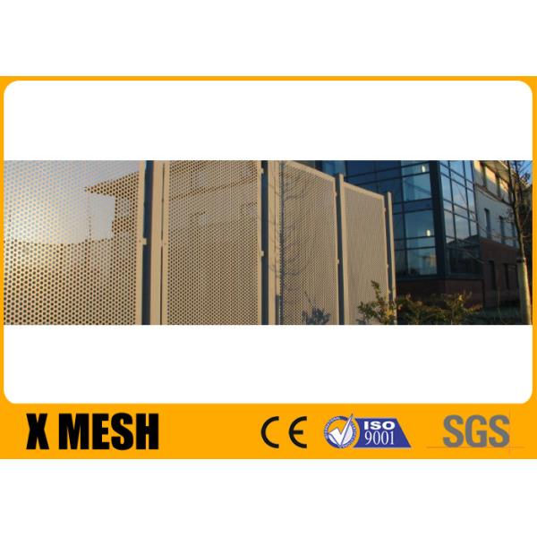 Round Hole 55% Open Perforated Copper Sheet Metal 1220x2440mm