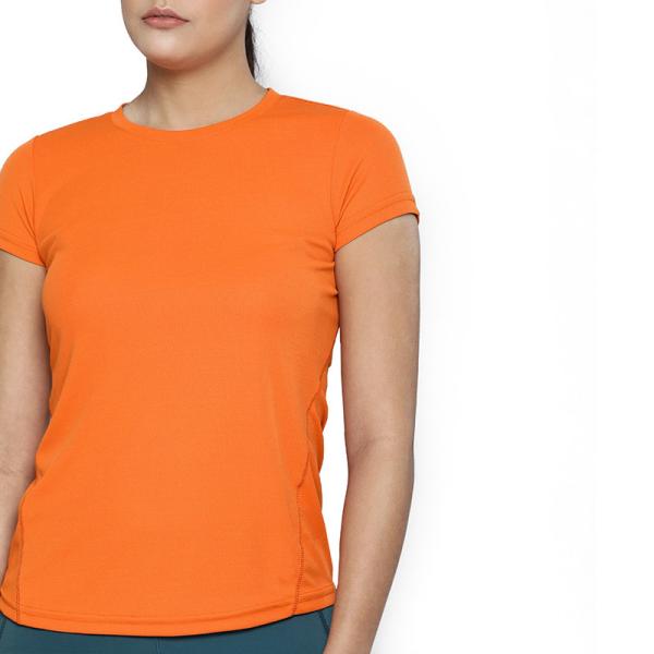 Private Label Plain Round Neck Breathable Blank Gym Women T-shirt Custom Printing