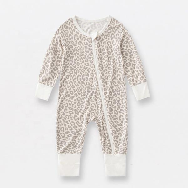 In Stock 2023 Bamboo Viscose Baby Sleep Rompers Organic Bamboo Baby Romper Newborn Reverse Zipper Jumpsuit Toddler Zip B