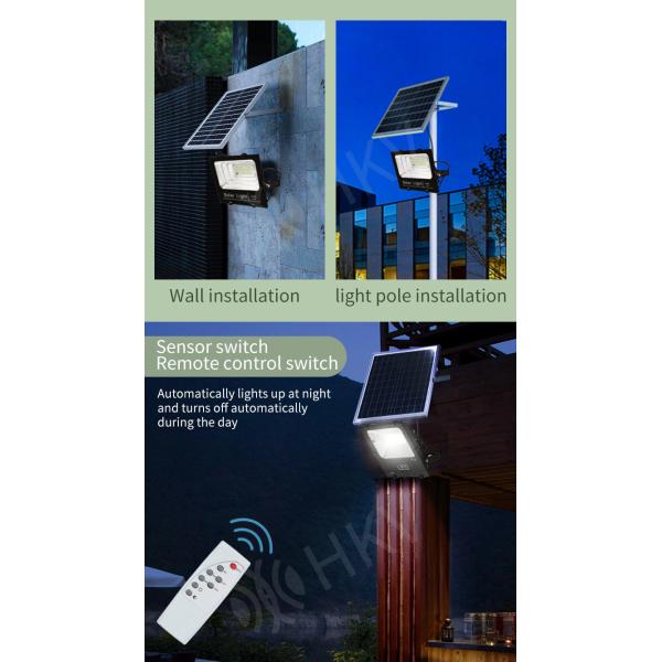 Solar Powered IP65 High Power LED Floodlight Outdoor Security Lights For Garden , Lawn