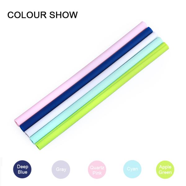 Shenzhen Sells Bpa Free Silicone Openable Straw for Travel Custom Color 230*11mm/17g