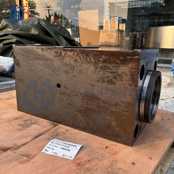 20CrMo Hydraulic Breaker Spare Parts HB30G Cylinder for Hydraulic Breaker Parts Breaker Cylinder Back Head Main Body HB20G HB40G