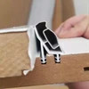 Aluminum Rubber Sound Insulation Wooden Door Magnetic Suction Sealing Strip Silent Magnetic Suction Wooden Door Seal
