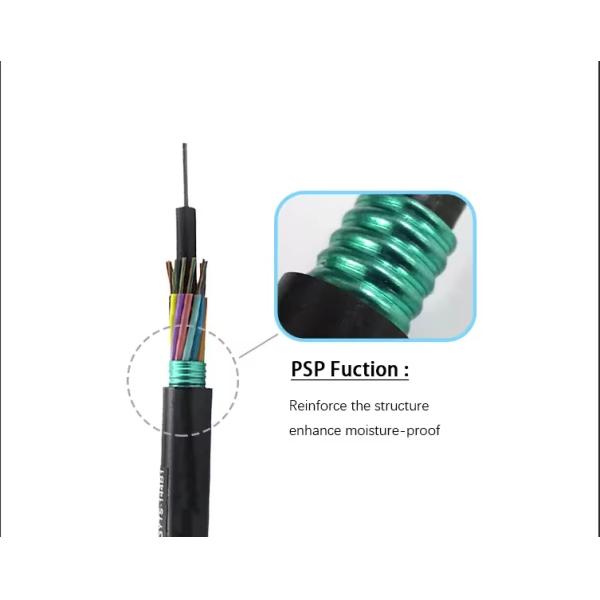 Câble à fibre optique monomode extérieur blindé GYTS GYTA, tube lâche, conduit, 4 6 8 12 24 48 96 fibres
