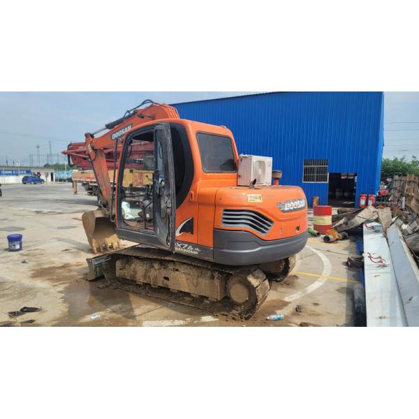 Excavadora DX75 usada, de segunda mano sin pintar Excavadora Doosan