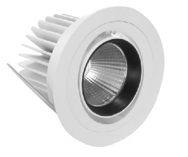 Deep anti-glare Adjustable Recessed lighting COB spotlight downlight ceilling fixture light in shops supermarket 20W 25W