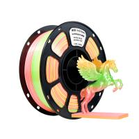 Filament d'imprimante 3D en soie PLA+ 1,75 mm Rouge Orange Vert 1 kg