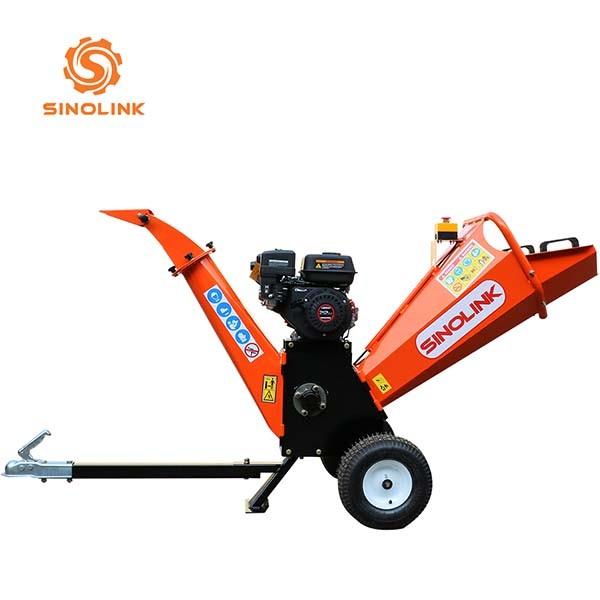 4  7hp Kohler Petrol Garden Wood Chipper Machine For Trees 350mm Roller Gasoline Engine
