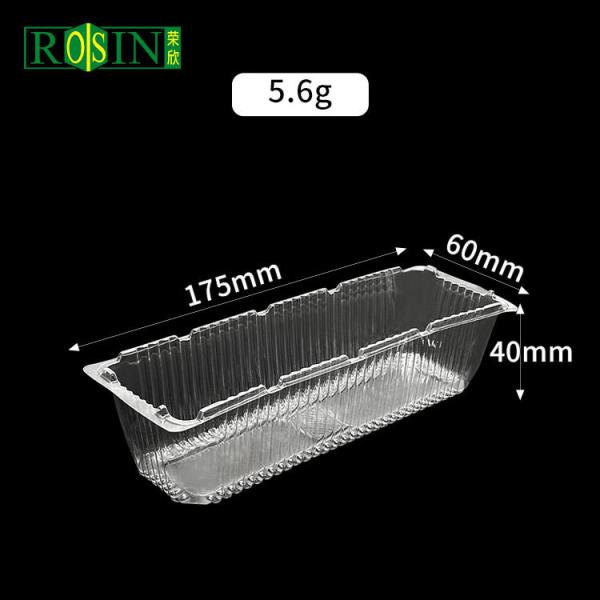 Customized Transparent PET Plastic Cookie Tray Rectangular Light Weight