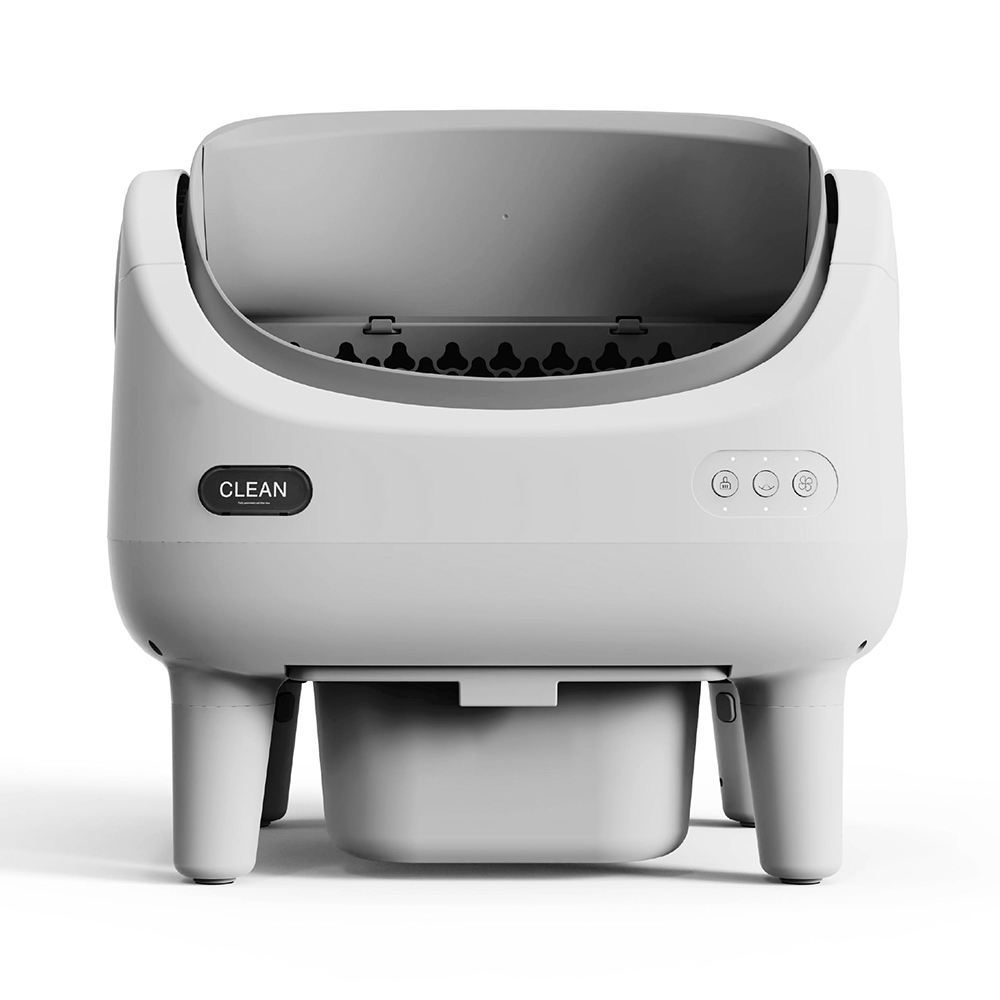 Full Open Smart Automatic Litter Box Odor Eliminating Air Purifier for Removing