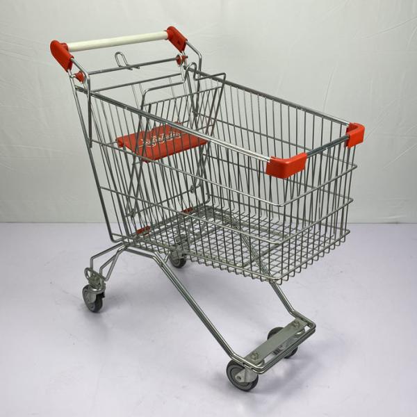 Russian Type Metal Shopping Trolley 125L Supermarket Grocery Trolly Cart