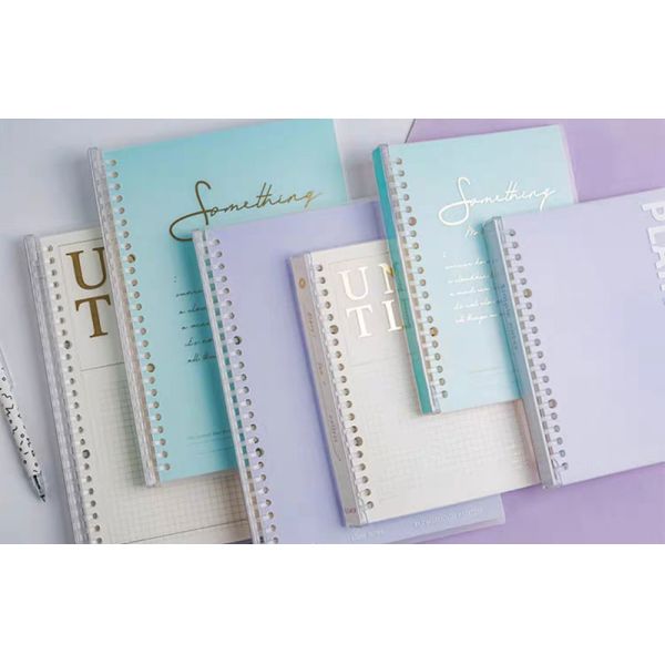 A5 A6 PU Leather Loose-Leaf Book Loose Pages Textbook Notebook
