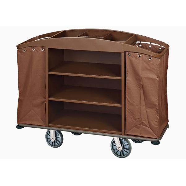 Вагонетки гостиничного сервиса гостиничного номера Брауна с 6 ППР дюймами сумок рицинусов сверхмощных Линен