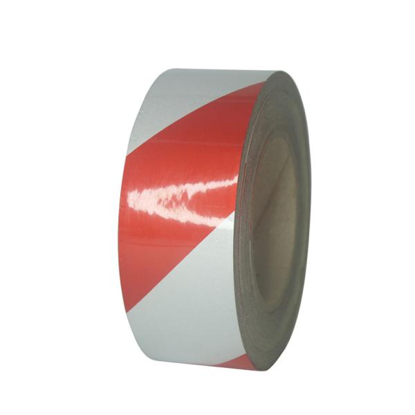 2'' Red And White Reflective Chevron Hazard Warning Tape Special Features Untearable