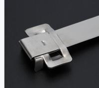 SS316 Banda de acero inoxidable Serie 300 con hebillas compatibles