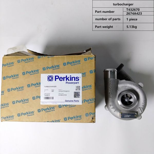 Perkins 1103 Series Turbocharger T432670 2674A423 558-6961