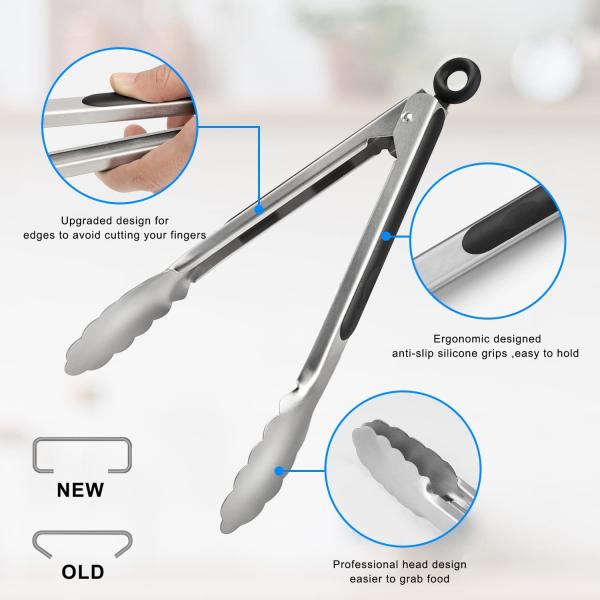 Stainless Steel Food Anti-hot Insulation Silicone Bread Clip for Durable Utensil Sets