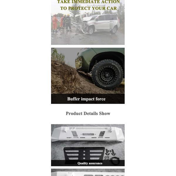 Anti Scratch Off Road Front Bumper Auto Car 60x15.7x9.8 Inch