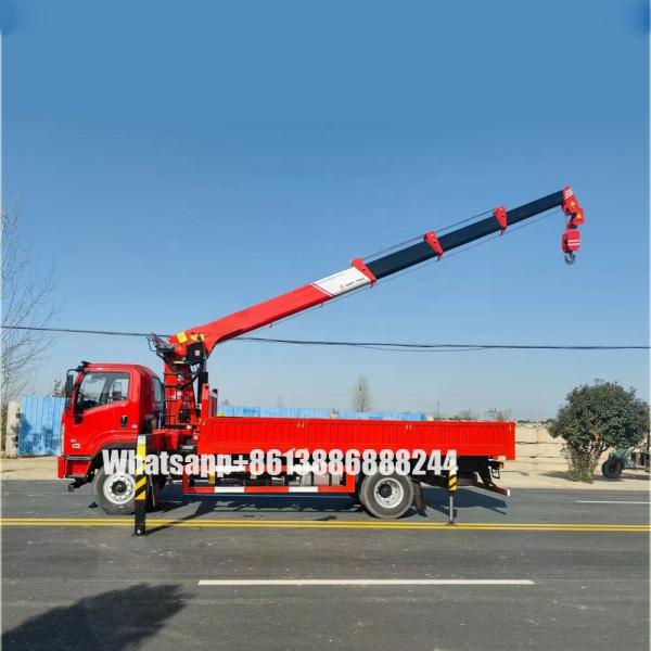 Shacman   XUANDE   Cargo Truck Mounted   4 Section 8 Tons  Crane  Boom Truck  Lifting Truck   Crane