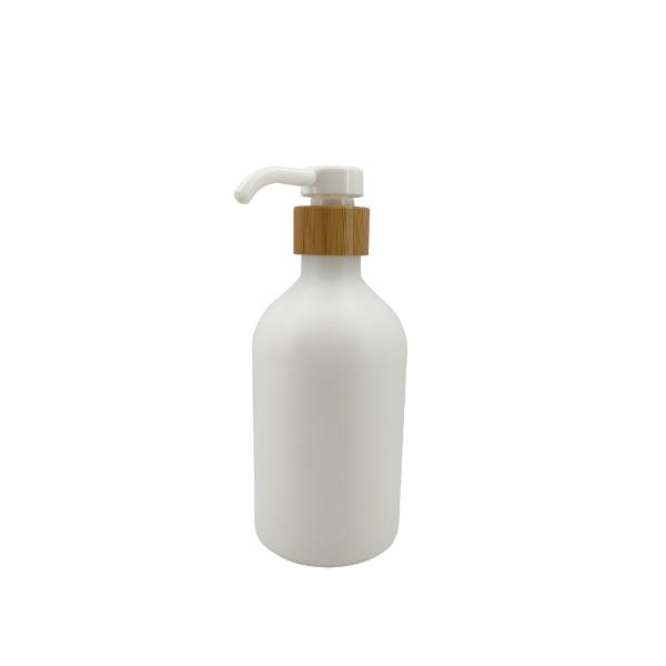 Plastic 500ml Lotion Dispenser Bottle White Matte Round Tube Spiral Lotion Bottle