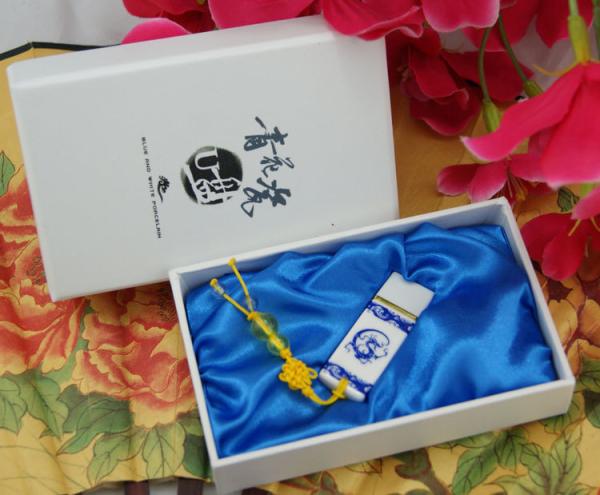 1GB~32GB blue and white porcelains  Chinese style USB Flash Drives supply OEM