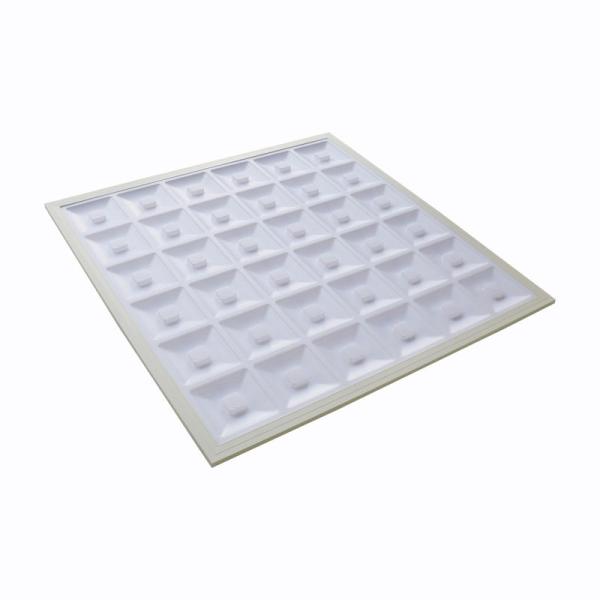 42W Recessed Square 600x600 Backlit Grille LED Light Panel 4100K CCT for Modern Design