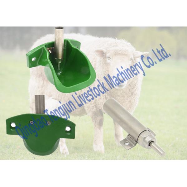 Green Sheep Water Bowls , Animal Water Drinkers 304 Stainless Steel Nipple