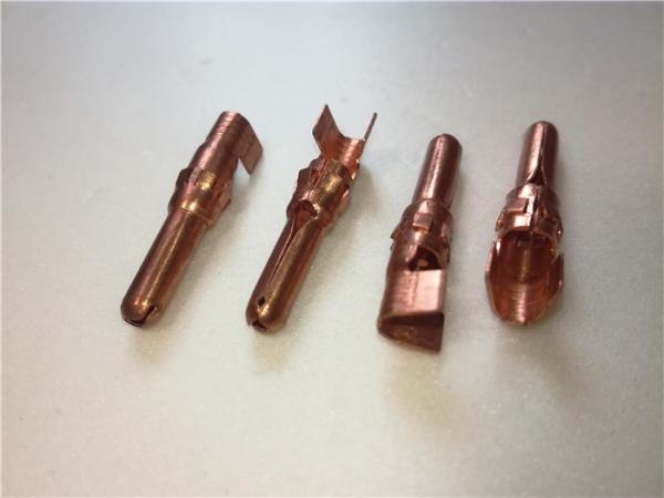 Auto Spare Parts Sheet Metal Bending Dies Brass Female Unsealed Electrical Connector