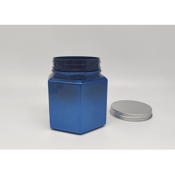 Custom Aluminum Cap Plastic Cosmetic Bottles 10.14oz Candy PET Perfume Jars