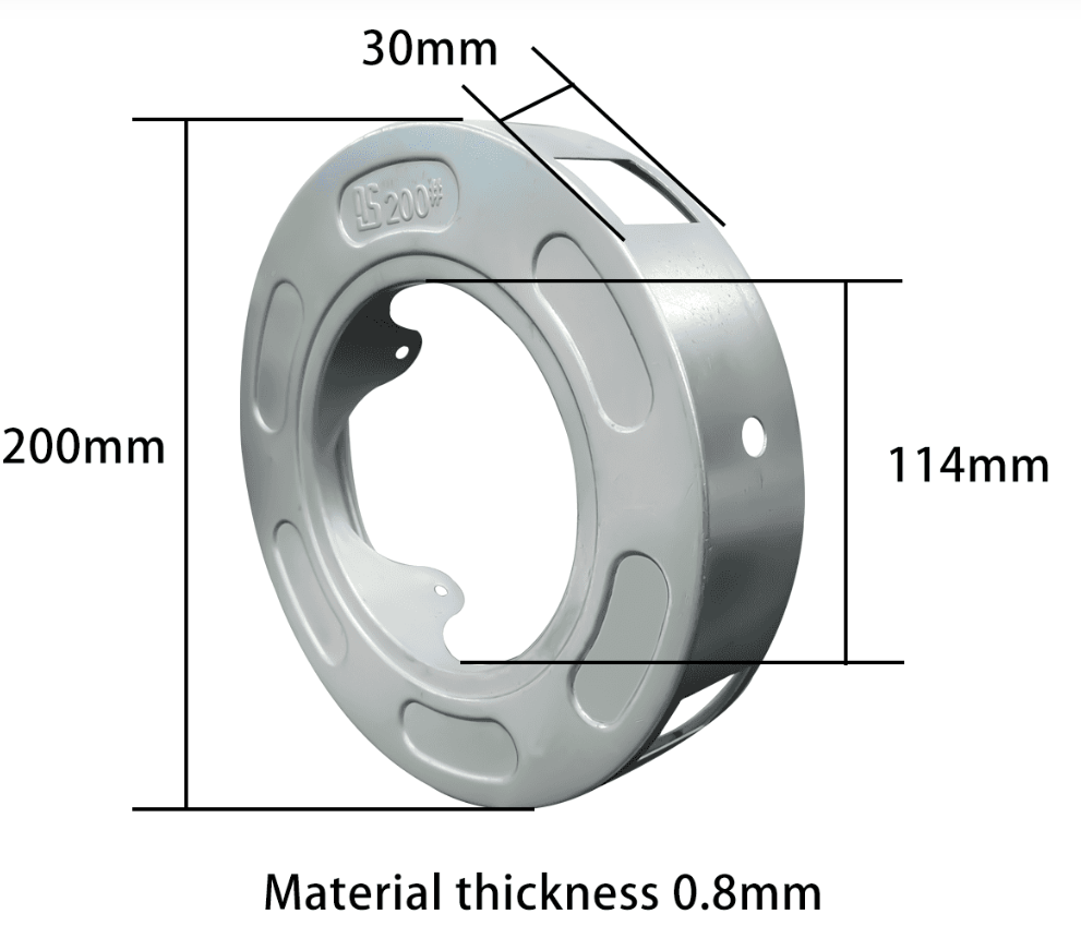 Galvanized Steel Roller Shutter Drum Flywheel For Australian Type Doors