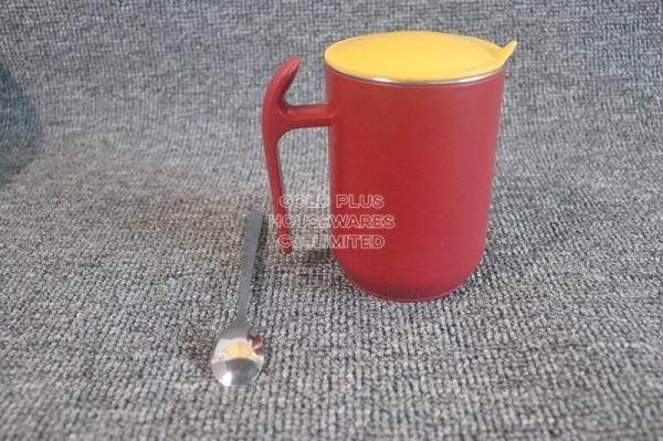 Double Wall 304 Stainless Steel Thermos Cup Set  Reusable With Spoon