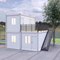Construcción de casas prefabricadas con contenedores desmontables impermeables para el trabajo
