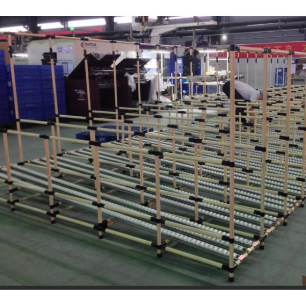 Heavy Duty Steel Pipe Racking System Storage PE Pipe Shelves For Electronic Warehouse