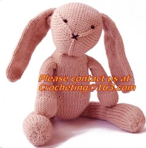 Custom kitted toys, knitting girl, 100% cotton yarn custom toys， Cheap custom plush toys