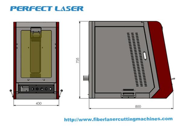 Máquina de marcação a laser de fibra 10w / 20w totalmente fechada, amiga do meio ambiente