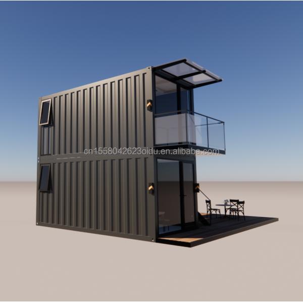 Galvanized Steel Bending Container Coffee Shop Store 40ft Prefabricated House Building Design for Steel Frame Hotel