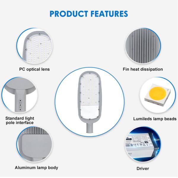 Высокоэффективный светодиодный уличный фонарь из алюминиевого алюминия