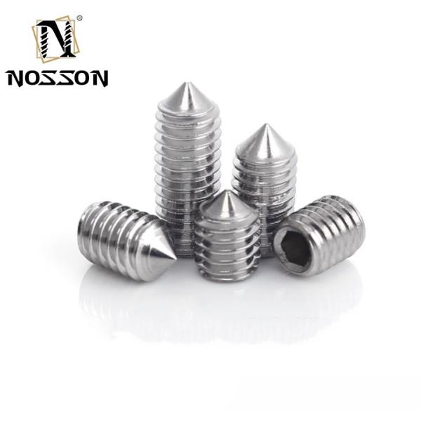 Pan Head Hexagon Allen Screw Flat Point OEM Brass Stainless Steel Hollow Screws with Custom Nylon Tip and Plain Finish