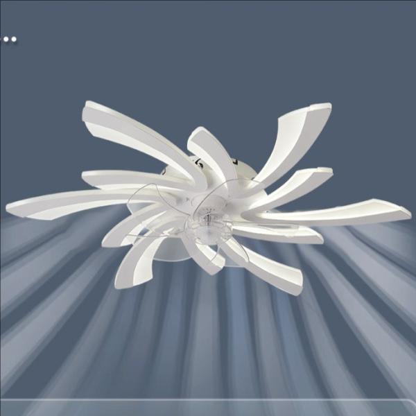 Morden Light Luxury Living Room Ceiling Fan Lamp Bedroom Ceiling Fan Light High End Electric Fan Integrated Lamp