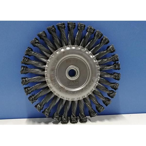 178mm OD Knotted Wire Wheel Brush M14*2.0 Nut With Excellent Tensile Strength